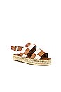 view 2 of 5 Double Strap Scacchi Sandal in Camel & Ivory