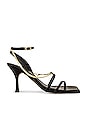 view 1 of 5 Strap Chain Sandal in Black