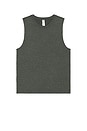 view 1 of 4 Conquer Muscle Tank in Charcoal Green Heather