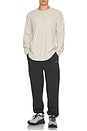 view 5 of 5 Elevate Waffle Long Sleeve Crew in Bone