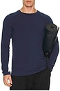view 3 of 4 Vapor Crewneck Long Sleeve Dry Fit in Navy