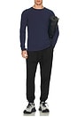 view 4 of 4 Vapor Crewneck Long Sleeve Dry Fit in Navy