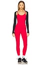 view 4 of 4 Airbrush One And Done Onsie in Bold Red