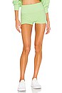 view 1 of 4 Alosoft Aura Short in Neon Lime Heather