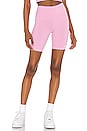 view 1 of 4 High Waist Biker Short in Parisian Pink