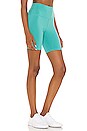view 2 of 4 HW Biker Short in Ocean Teal