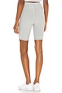 view 3 of 4 HW Alosoft Flow Biker Short in Zinc Heather