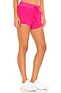 view 2 of 5 Ambience Short in Neon Pink & White