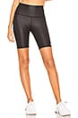 view 1 of 4 High Waist Biker Short in Black Glossy