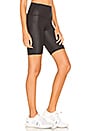 view 2 of 4 High Waist Biker Short in Black Glossy
