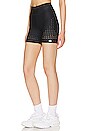 view 3 of 5 Airlift High Waist Laser Cut Speedy Short in Black