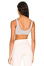 view 3 of 4 Ambient Logo Bra in Athletic Heather Grey