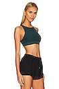 view 2 of 4 Alosoft Iconic 90's Sports Bra in Midnight Green