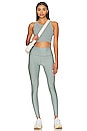 view 4 of 4 Seamless Delight High Neck Sports Bra in Cosmic Grey