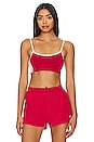 view 1 of 4 SOUTIEN-GORGE DE SPORT AIRBRUSH ENSO in Classic Red & White