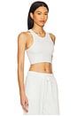 view 2 of 4 Seamless Delight High Neck Bra in White Heather