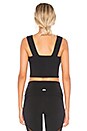 view 3 of 4 Bind Fitted Bra Tank in Black