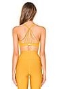 view 4 of 5 Sunny Strappy Bra in Tuscan Sun Glossy