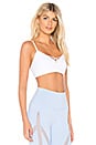 view 2 of 4 Interlace Sports Bra in White