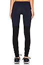view 3 of 4 Goddess Ribbed Legging in Rich Navy & Black