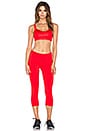 view 4 of 4 Laya Bra in Ruby Red Glossy