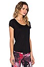 view 2 of 4 Camilla Short Sleeve Top in Black