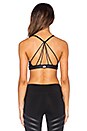 view 3 of 4 Sunny Strappy Bra in Black Glossy