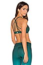 view 1 of 5 Sunny Strappy Bra in Evermint Glossy