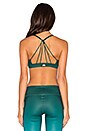 view 4 of 5 Sunny Strappy Bra in Evermint Glossy