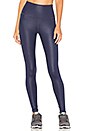 view 1 of 4 High-Waist Airbrush Legging in Rich Navy Glossy