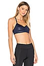 view 2 of 5 Sunny Strappy Bra in Rich Navy Glossy