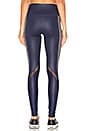 view 3 of 4 Elevate Legging in Rich Navy Glossy & Stormy Heather Black