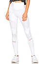 view 1 of 4 High Waist Moto Legging in White & White Glossy
