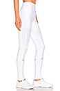 view 2 of 4 High Waist Moto Legging in White & White Glossy