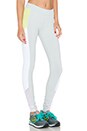view 2 of 4 Ascendant Legging in Stone Grey, Sunny Lime & White