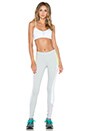 view 4 of 4 Ascendant Legging in Stone Grey, Sunny Lime & White