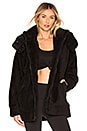 view 1 of 4 Norte Faux Sherpa Coat in Black