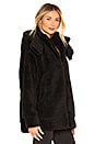 view 2 of 4 Norte Faux Sherpa Coat in Black