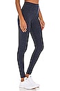 view 2 of 4 High Waist Alosoft Flow Legging in Rich Navy Heather
