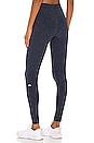 view 3 of 4 High Waist Alosoft Flow Legging in Rich Navy Heather