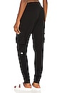 view 3 of 4 Unwind Cargo Sweatpant in Black