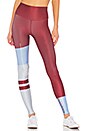 view 1 of 4 High Waist Tech Lift Legging in Crimson, Dove Grey and Zenith