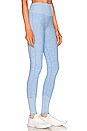 view 2 of 4 High Waist AloSoft Lounge Legging in Tile Blue & White Heather