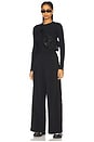 view 5 of 6 High-waist Origin Wide Leg Track Pant in Black