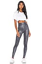 view 4 of 4 High Waist Shine Legging in Anthracite Shine