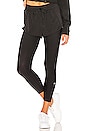 view 1 of 4 High Waist 2 In 1 Capri Legging in Black