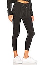 view 2 of 4 High Waist 2 In 1 Capri Legging in Black