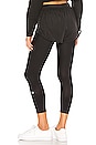 view 3 of 4 High Waist 2 In 1 Capri Legging in Black
