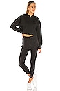 view 4 of 4 High Waist 2 In 1 Capri Legging in Black