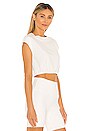 view 2 of 4 Dreamy Crop Short Sleeve Top in Ivory